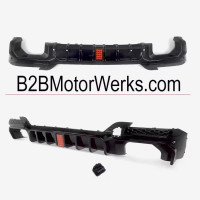 BMW X3 - 2022 - 2024 Gloss Black Rear Diffuser with Rain Light BMW X3 - 2022 - 2024 Gloss Black Rear Diffuser with Rain Light
